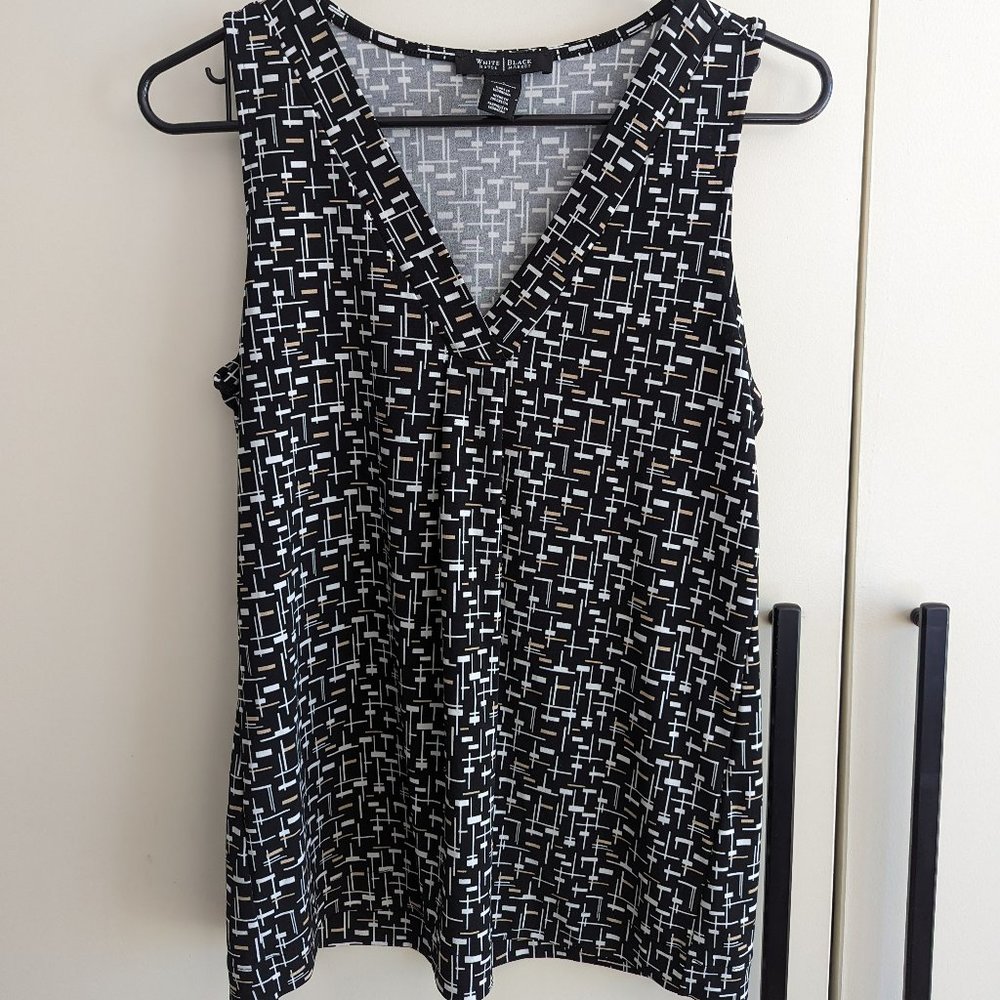 White House Black Market patterned top